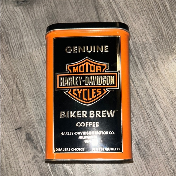 Harley Davidson Biker Brew Coffee Collectible Rare Tin - Picture 9 of 9